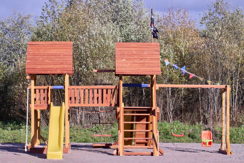 Wooden Swing Set Installation in Arvada, CO